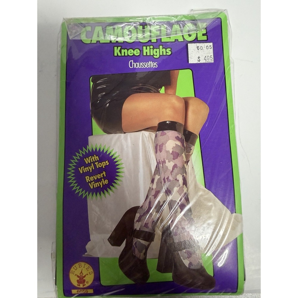 Camouflage KNEE HIGHS RUBIES ONE SIZE FITS ALL ADULT Cosplay Halloween H-3